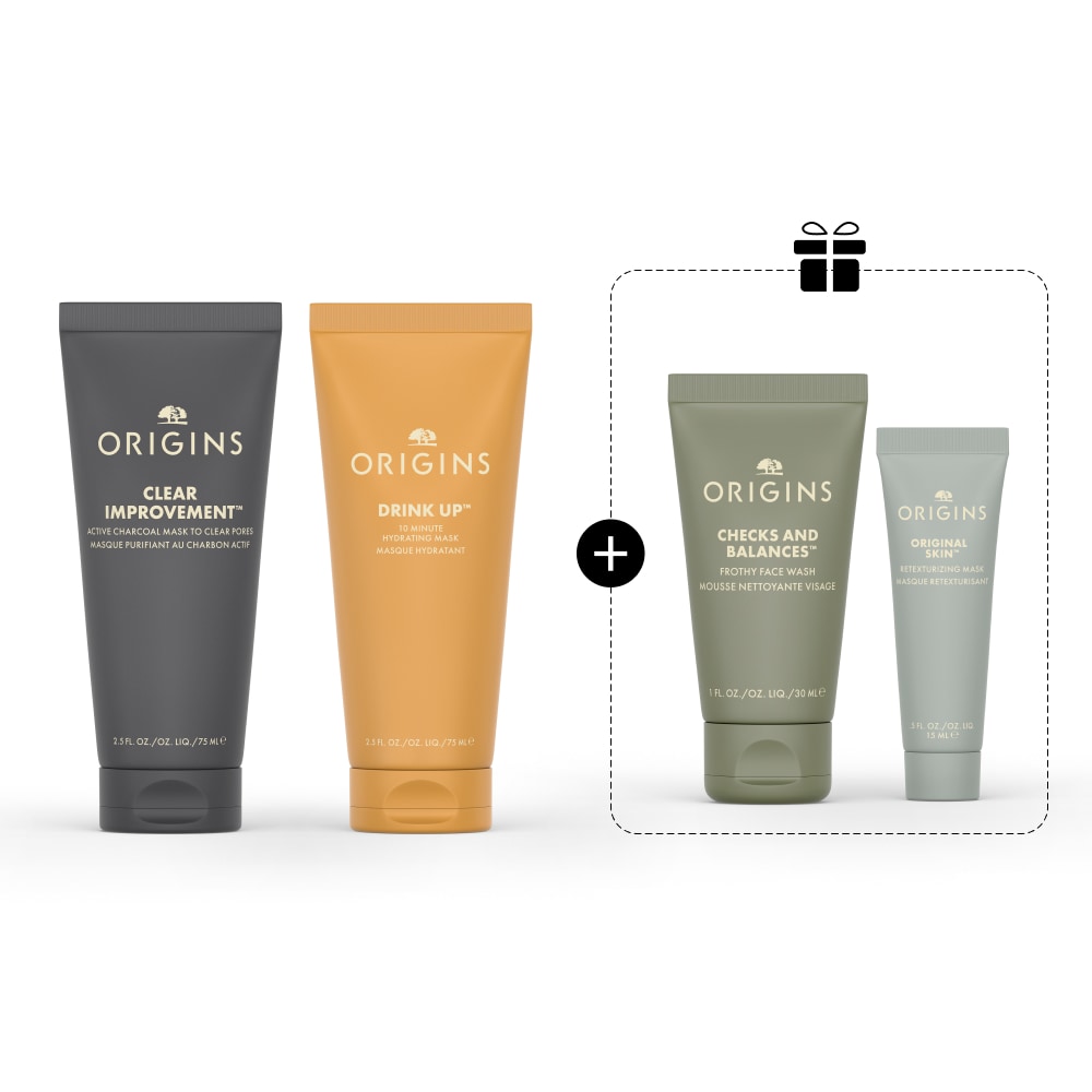 Purify & Glow Mask Duo Set 淨化透亮DUO面膜套裝, 75ML, 75ML, 30ML, 15ML