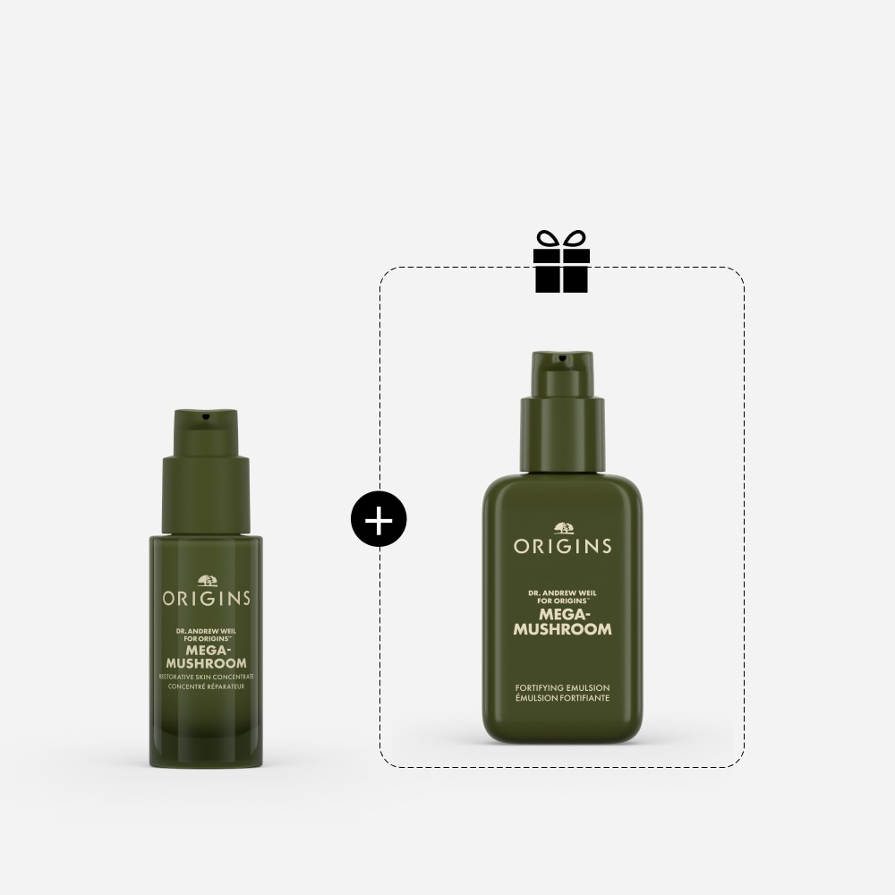 Mega-Mushroom Soothing Duo Set 靈芝舒緩精華乳液套裝, 30ml, 100ml